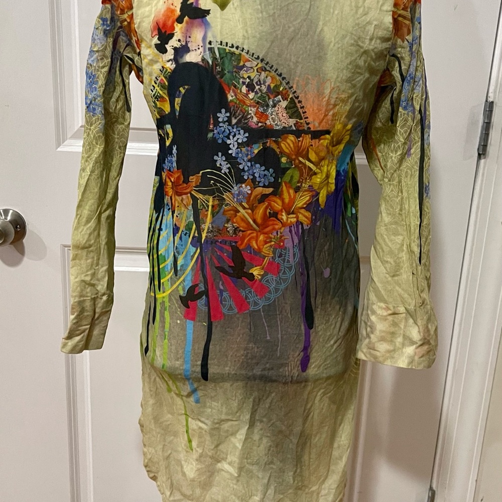 Pakistani Indian Womens Kurta/ Kurti/ Shirt Sapph… - image 8
